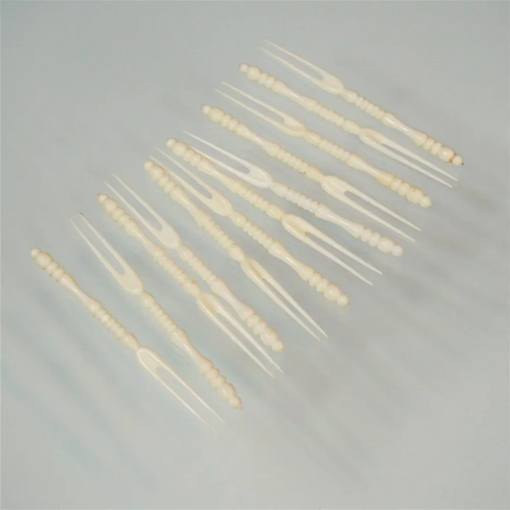 Vintage 60s Cocktail Forks Party Picks Charcuterie Hors D’oeuvre Servers Plastic